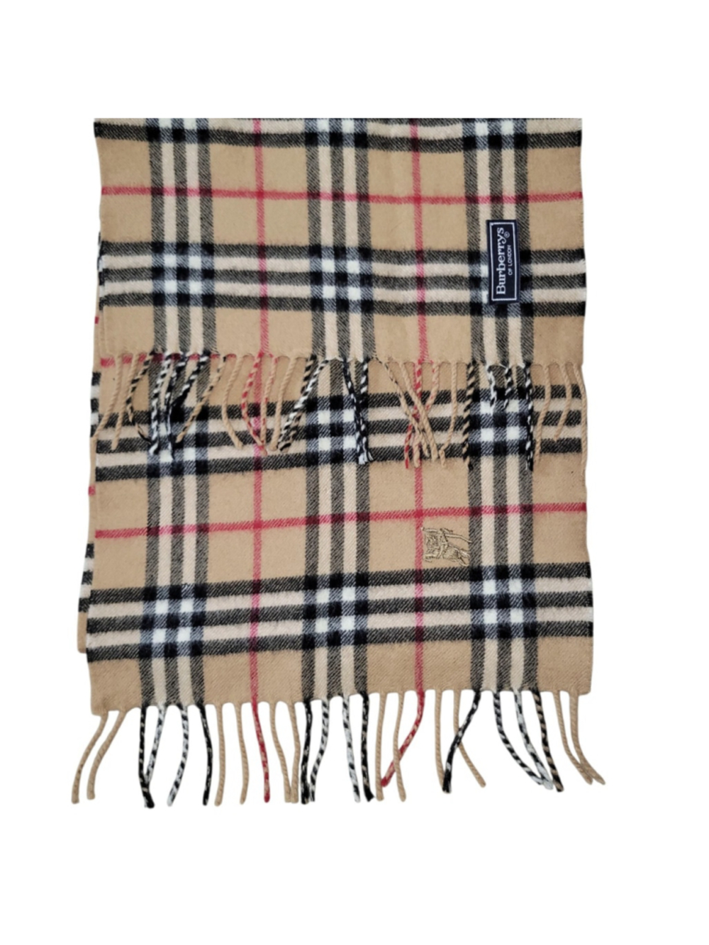 Burberry London Vintage Adult Unisex Scarf 64"X12" Pre-owned Condition **Defect*